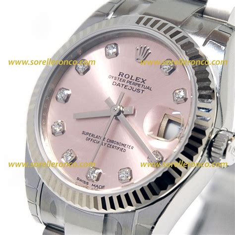 rolex quadrante rosa con brillanti|Orologio Rolex Oyster Perpetual 36 in acciaio Oystersteel.